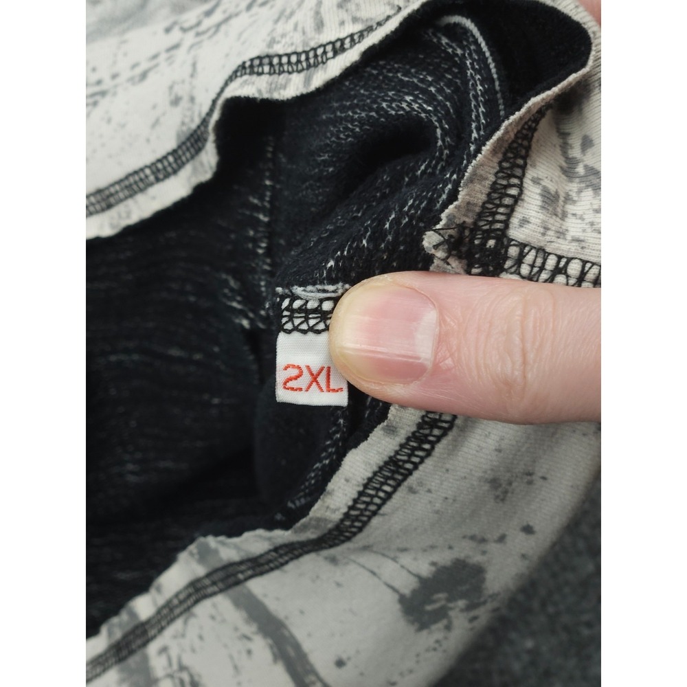 Freedom Tribe Reversible Sweatshirt Men's XXL Gray Graphic Motor Club Y2K - Picture 13 of 16